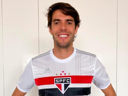Kaká, melhor do mundo em 2007 e revelado pelo São Paulo, completou 40 anos em abril. (Foto: Twitter do São Paulo)