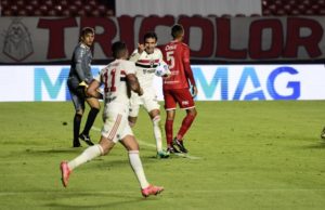 Pablo marca três vezes e São Paulo goleia 4 de Julho por 9 a 1 pela Copa do Brasil. (Foto: Marcos Ribolli/GE)