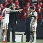 Igor Gomes valoriza trabalho de Rogério Ceni no São Paulo. (Foto: Twitter do São Paulo)