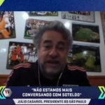Julio Casares diz que São Paulo encerrou as negociações com Soteldo. (Foto: Reprodução/Central do Mercado)