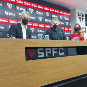 São Paulo anuncia patrocínio com a Bitso. (Foto: Twitter do São Paulo)