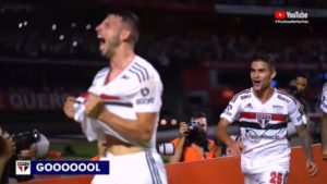Calleri decide e São Paulo derrota Palmeiras no Morumbi. (Foto: YouTube do Paulistão)