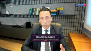 Eduardo Carlezzo afirma que FIFA é quem decide sobre questão legal de jogadores que jogam na Ucrânia. São Paulo quer David Neres. (Foto: Reprodução/SporTV)