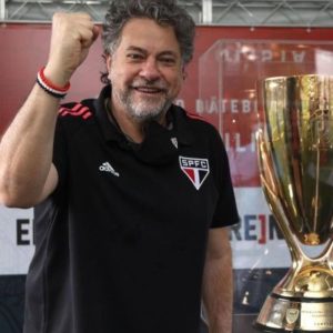 São Paulo contrata novo talento para base de Cotia. (Foto: Twitter do Julio Casares)