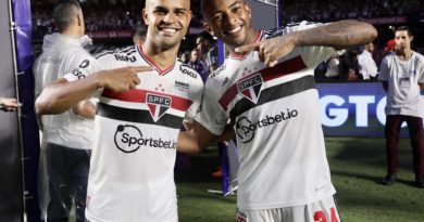 Welington e Alisson marcaram pelo São Paulo no Majestoso da semifinal do Paulistão. (Foto: Twitter do São Paulo)