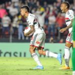 Rodrigo Nestor fez o gol de empate do São Paulo na classificação do time para a semifinal do Paulistão. (Foto: Twitter do Paulistão)