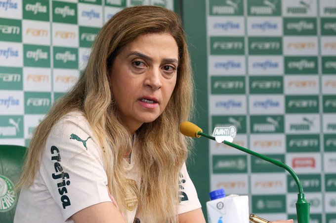 Pessoas próximas a Leila Pereira criticaram contratações do São Paulo. (Foto: Twitter do Palmeiras)