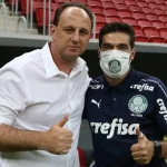 Técnico do São Paulo, Rogério Ceni é pai de Abel Ferreira nos confrontos diretos. (Foto: Cesar Greco/Palmeiras)