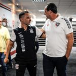 Rogério Ceni, técnico do São Paulo, elogiou o técnico do Corinthians, depois do Majestoso. (Foto: Twitter do Paulistão)