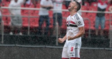 Calleri é o artilheiro do São Paulo no Paulistão, com oito gols marcados. (Foto: Twitter do São Paulo)