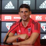Calleri deverá ser comprado pelo São Paulo no final do ano. (Foto: Twitter do São Paulo)