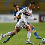 Rigoni caiu em desgraça no São Paulo em 2022. (Foto: Twitter da Sudamericana)