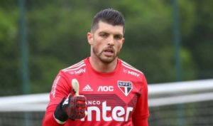 Tiago Volpi é reserva do São Paulo em 2022. (Foto: Twitter do São Paulo)