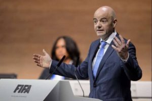 Gianni Infantino, presidente da FIFA, lança polêmica sobre Mundial de Clubes e envolve Palmeiras. (Foto: Reprodução/FIFA)