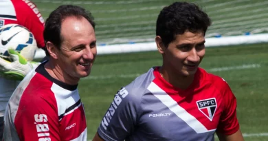 Rogério Ceni e Ganso jogaram juntos no São Paulo. (Foto: Twitter do São Paulo)