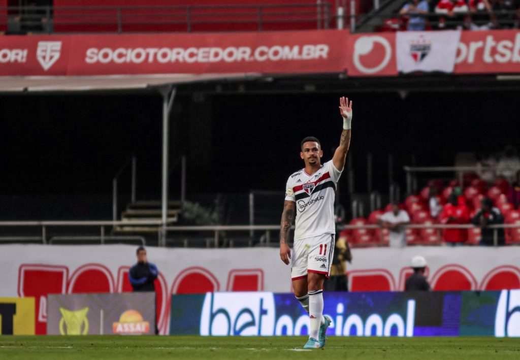 Luciano marca de novo, mas São Paulo cede empate contra Fluminense no Morumbi. (Foto: Twitter do Brasileirão)
