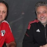 Rogério Ceni, técnico do São Paulo, e Julio Casares, presidente do clube. (Foto: Twitter do São Paulo)