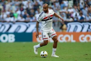 Patrick fez o gol da vitória do São Paulo contra o América no primeiro turno. (Foto: Twitter do São Paulo)
