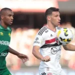 São Paulo enfrenta Cuiabá na Arena Pantanal. (Foto: Twitter do São Paulo)