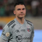 Felipe Alves foi goleiro do São Paulo pela Copa Sul-Americana. (Foto: Twitter do São Paulo)