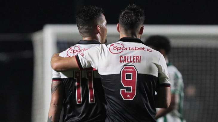 Calleri e Luciano formam dupla goleadora no São Paulo em 2022. (Foto: Twitter do São Paulo)