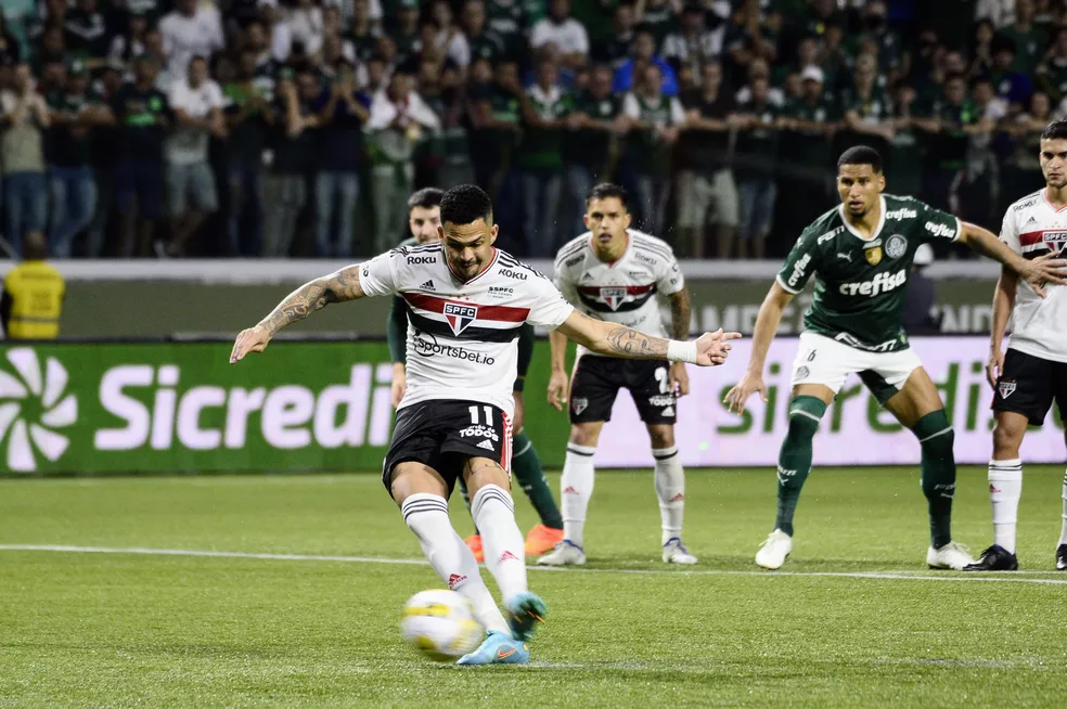São Paulo visita Palmeiras pelo Brasileirão. (Foto: Marcos Ribolli/ge)