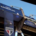 São Paulo jogou decisão da Copa Sul-Americana contra o Del Valle em 2022. (Foto: Twitter do São Paulo)