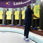Brasil escalado para a estreia da Copa do Mundo. (Foto: Twitter do Brasil)