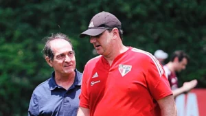 Rogério Ceni e Muricy Ramalho estão no comando do São Paulo. (Foto: Twitter do São Paulo)