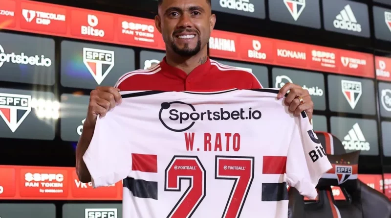 São Paulo apresenta Wellington Rato para temporada 2023. (Foto: Twitter do São Paulo)