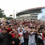 Torcida do São Paulo comparece em peso. (Foto: Twitter do São Paulo)