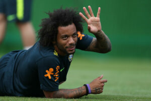 Foto: Lucas Figueiredo/CBF - Marcelo agitou os torcedores do São Paulo.