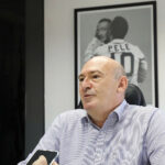 Foto: Pedro Ernesto Guerra Azevedo/Santos FC - Rueda, presidente do Peixe, vem sendo pressionado para tentar contratar uma das opções do São Paulo.
