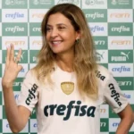 Leila Pereira é alvo de comparação de Rogério Ceni no São Paulo. (Foto: Twitter do Palmeiras)