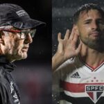 oto: Raul Baretta / Santos FC e Rubens Chiri/São Paulo - Técnico do Santos foi questionado sobre a situação com Calleri.