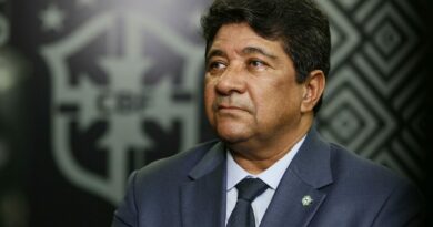 Presidente da CBF, Ednaldo Rodrigues, anuncia novo técnico do Brasil. (Foto: Twitter do São Paulo)