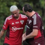 São Paulo tem reunião agitada depois de bate-boca entre Rogério Ceni e Marcos Paulo. (Foto: Twitter do São Paulo)