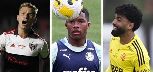 Fotos: Rubens Chiri/São Pailo - Cesar Greco/Palmeiras - Marcelo Cortes/Flamengo - São Paulo foi avaliado no meio dos rivais.