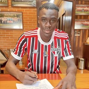 Foto: Divulgação/São Paulo - Senegalês é uma das novidades do Tricolor, inicialmente para o sub-20.