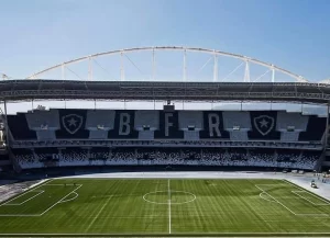 São Paulo jogou no Nilton Santos contra o Botafogo pelo Brasileirão. (Foto: Twitter do Botafogo)