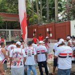 Independente esteve presente no CT da Barra Funda para conversa com jogadores do São Paulo. (Foto: Reprodução/Twitter)