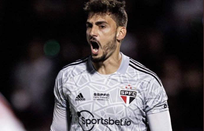 Rafael fechou o gol na estreia do São Paulo na Sula. (Foto: Twitter do São Paulo)