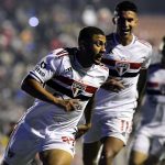 Wellington Rato marca e São Paulo sai do sufoco na Copa do Brasil. (Foto: Reprodução/ge)