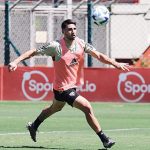 Calleri fica à disposição mas não tem lugar garantido no time titular do São Paulo na estreia da Copa do Brasil. (Foto: Twitter do São Paulo)