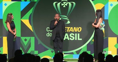 Galvão Bueno roubou a cena no sorteio que definiu o próximo adversário do São Paulo na Copa do Brasil. (Foto: Reprodução/YouTube CBF)