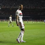 David marcou o gol da vitória do São Paulo contra o Goiás. (Foto: Twitter do São Paulo)