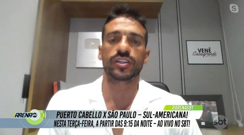 Felipe Alves está fora do São Paulo, diz Venê Casagrande. (Foto: Reprodução/Arena SBT)