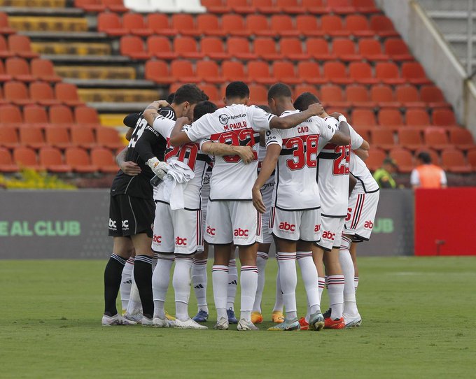 São Paulo fica no empate contra o Tolima. (Foto: Twitter do São Paulo)