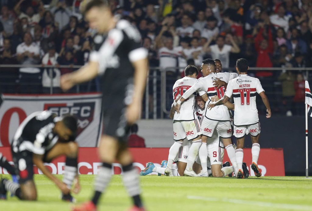 São Paulo vence Vasco pelo Brasileirão no primeiro turno. (Foto: Twitter do São Paulo)