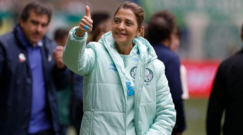 Leila Pereira vira assunto no São Paulo. (Foto: Twitter do Palmeiras)